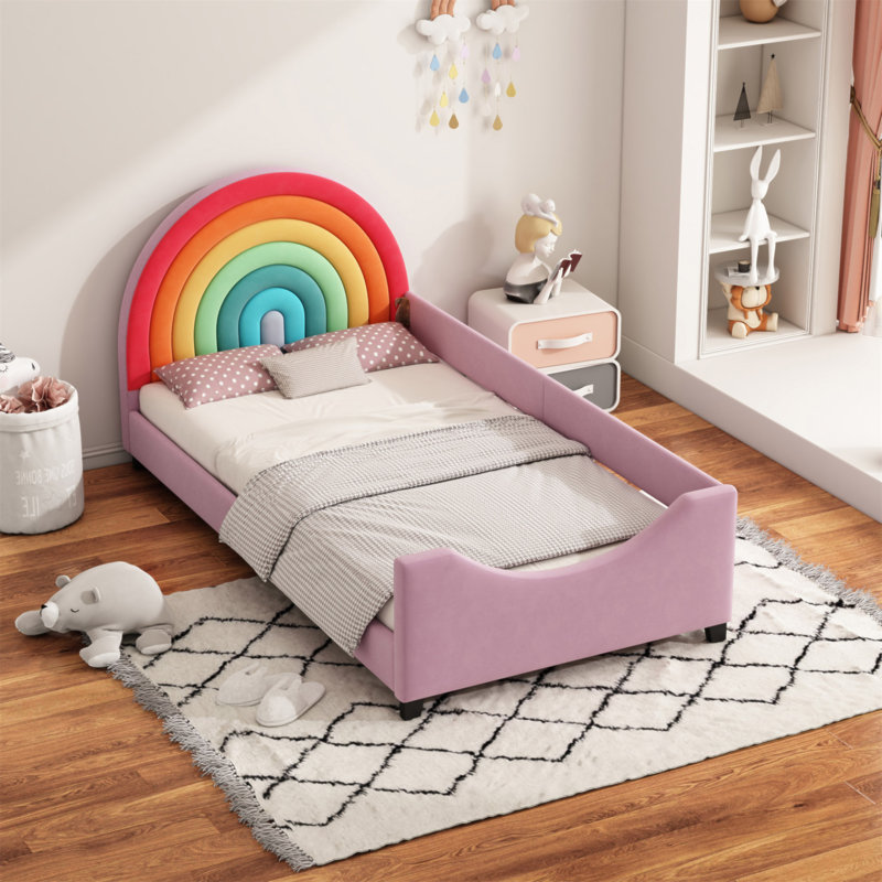 Lit de jour simple rembourré Rainbow