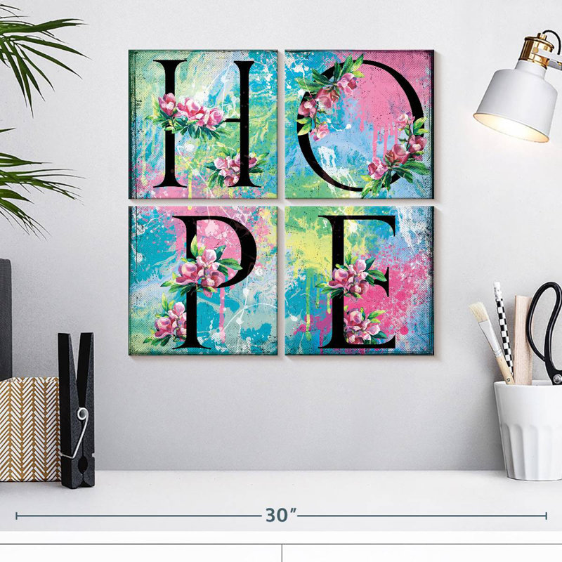 Tergel Hope, typographie, H 18 po x l 18 po