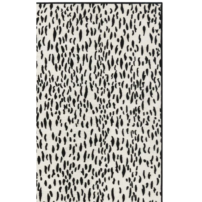 Tapis à pois tissé à la main Ankit Performance, Rectangle 5 pi x 8 pi