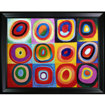 « farbstudie quadratique » par wassily kandinsky,, reproduction d’image sur toile