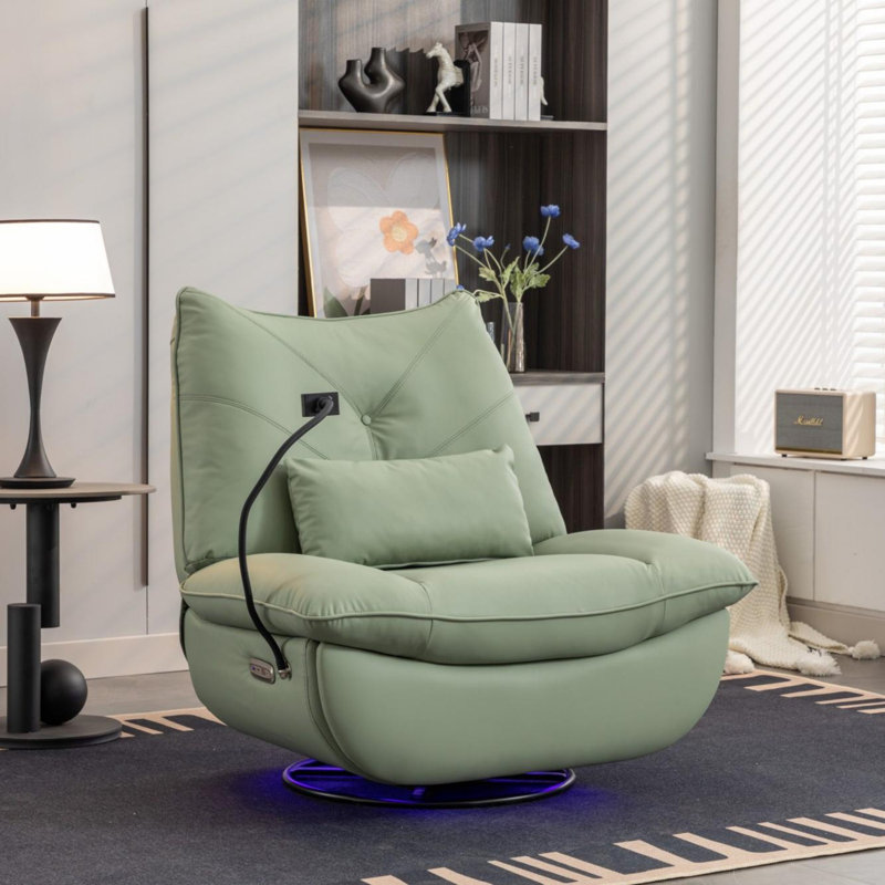 Fauteuil inclinable pivotant Boleradice, Vert