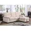 97.5"W Velvet Fabric Reversible Sleeper Sectional Sofa Chaise-1773252857