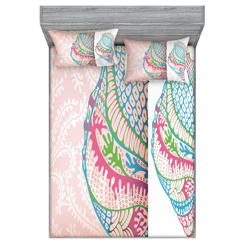 Microfiber Sheet Set, Queen Sheet Set with Fitted Sheet