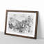 Waterfall In Yosemite Watercolour - Framed Print-56881901-56881907