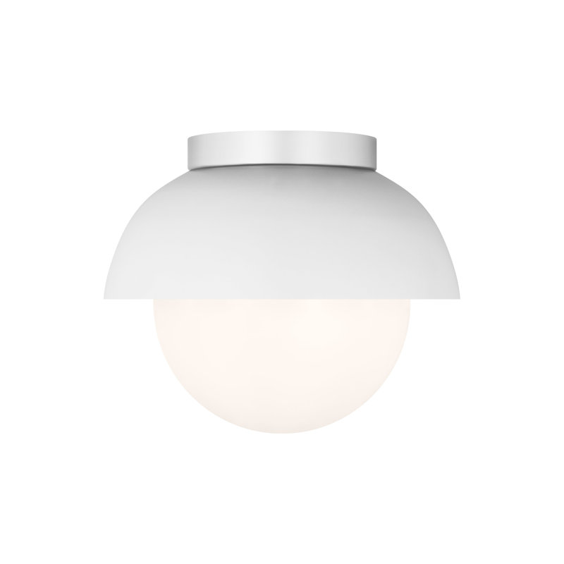 Plafonnier encastré moyen 1 lumière Hyde, Blanc mat