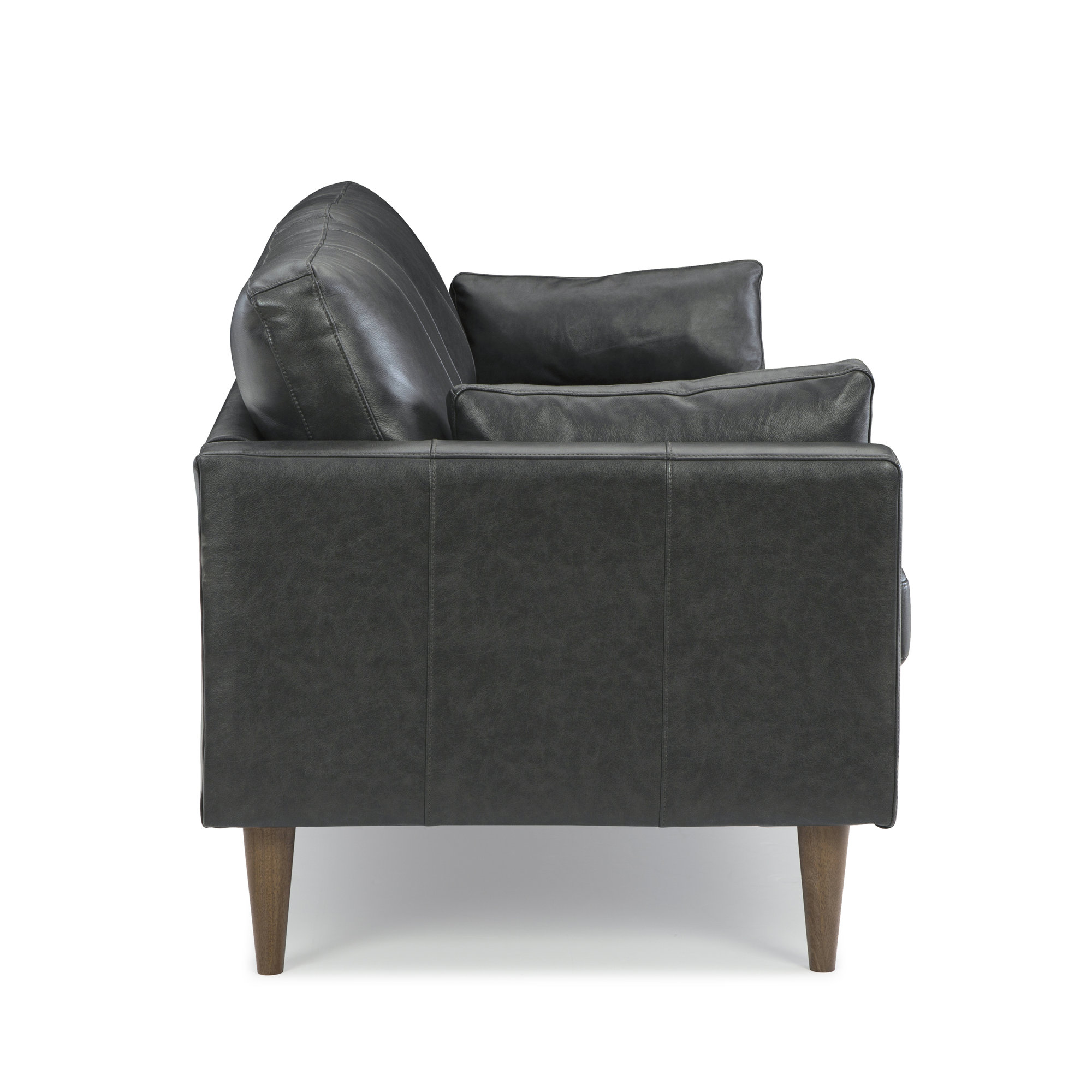 Viveros 81'' Upholstered Sofa, Dark Walnut, Midnight