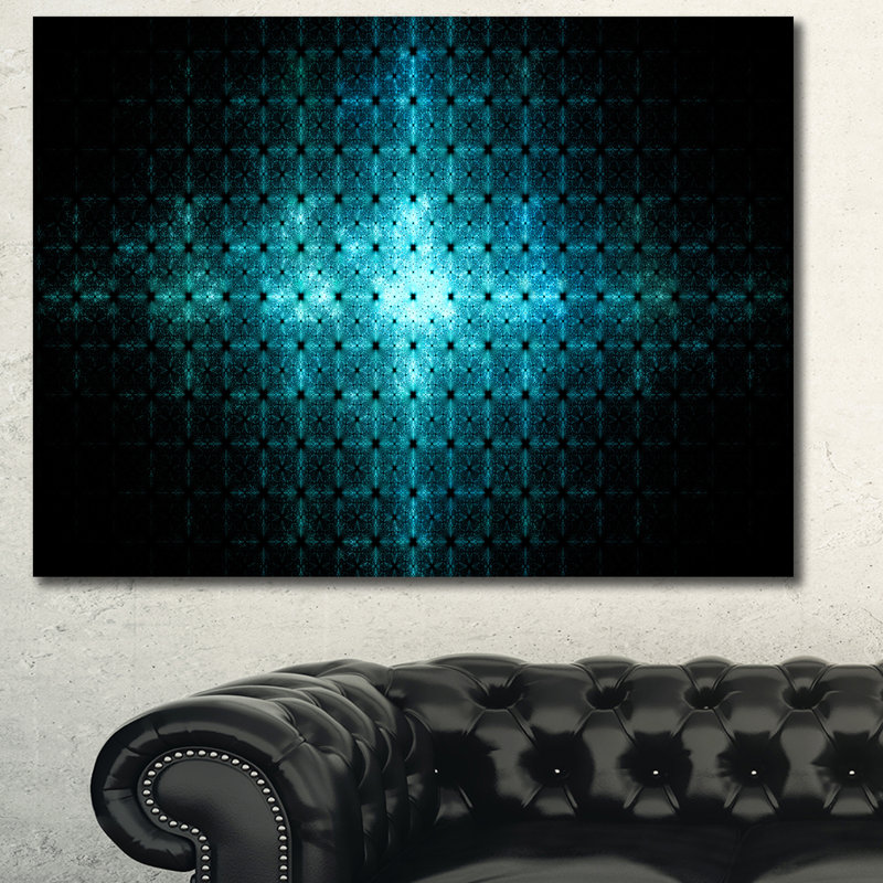 « blue flash of light on radar », reproduction d’impression sur toile, H 30 po x l 40 po x P 1 po