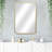 Nuvelle Rectangular Gold Metal Framed Wall Mirror | Studded |