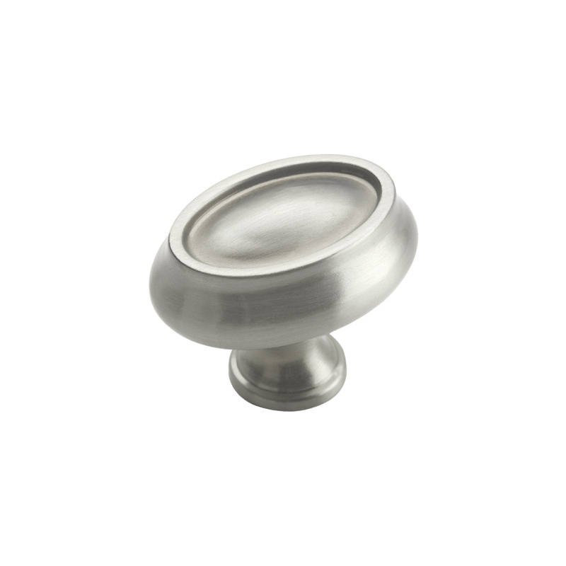 Poignée ovale 3 1/2 po, Nickel satiné