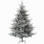 Arbre de Noël artificiel pin 6 pi avec 795 pointes enneigées, support en métal pliable, assemblage facile, arbre de Noël à charnières pour les fêtes à la maison-1867589192