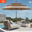 Parasol de patio en oléfine 3 étages 9 pi 9 pi-932715567