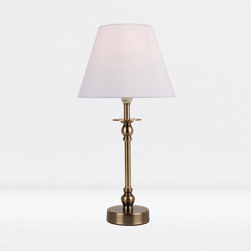 Avocet Metal Lamp, Chrome, White