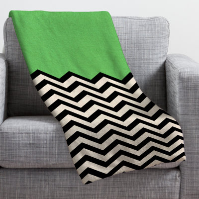 Bianca Green Throw Blanket