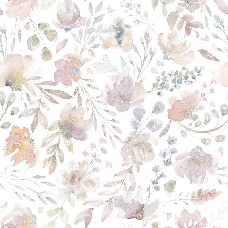 Rouleau de papier peint adhésif Le Fleur, L 8,33 pi x l 24 po