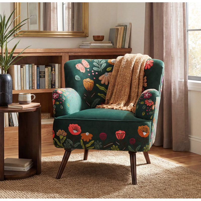 Chaise d'appoint Obara, Vert