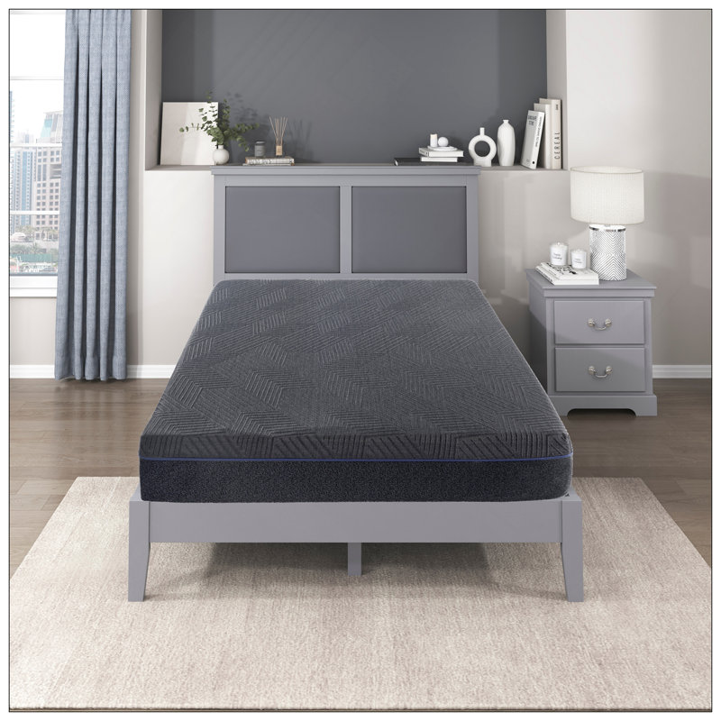 11Inch Mattress Green Tea Gel-Infused Memory Foam Mattress, Gray, Mattress In A Box, Full