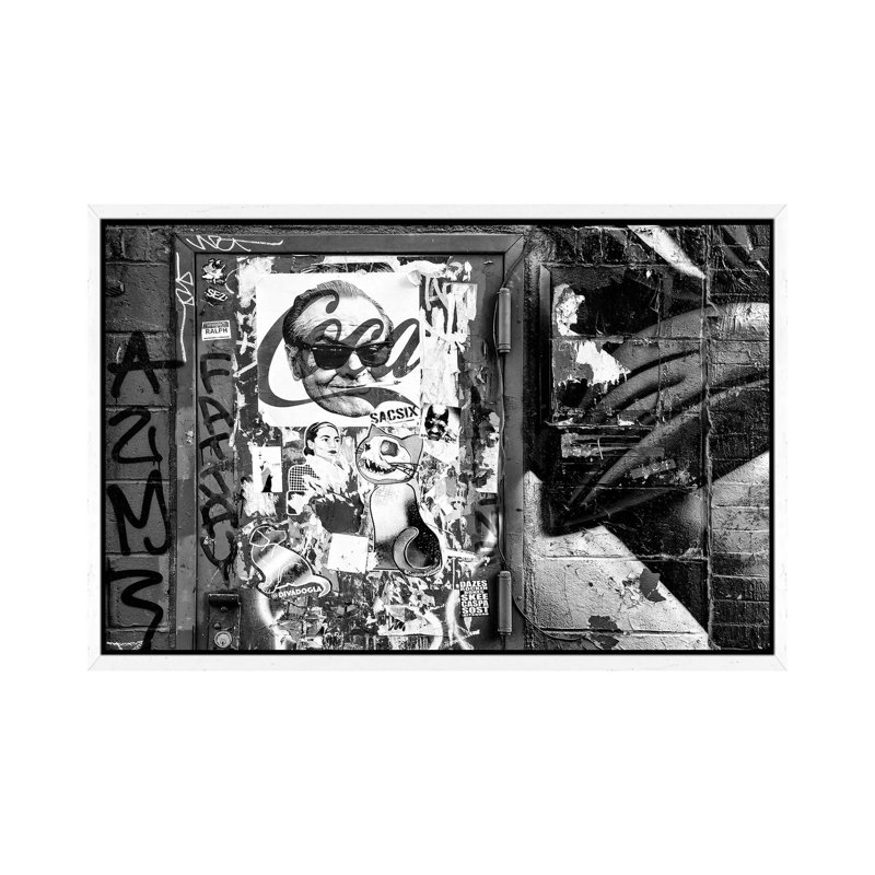 Philippe Hugonnard - Print on Canvas, White Floater Framed, 45.72cm H x 66.04cm W x 3.81cm D