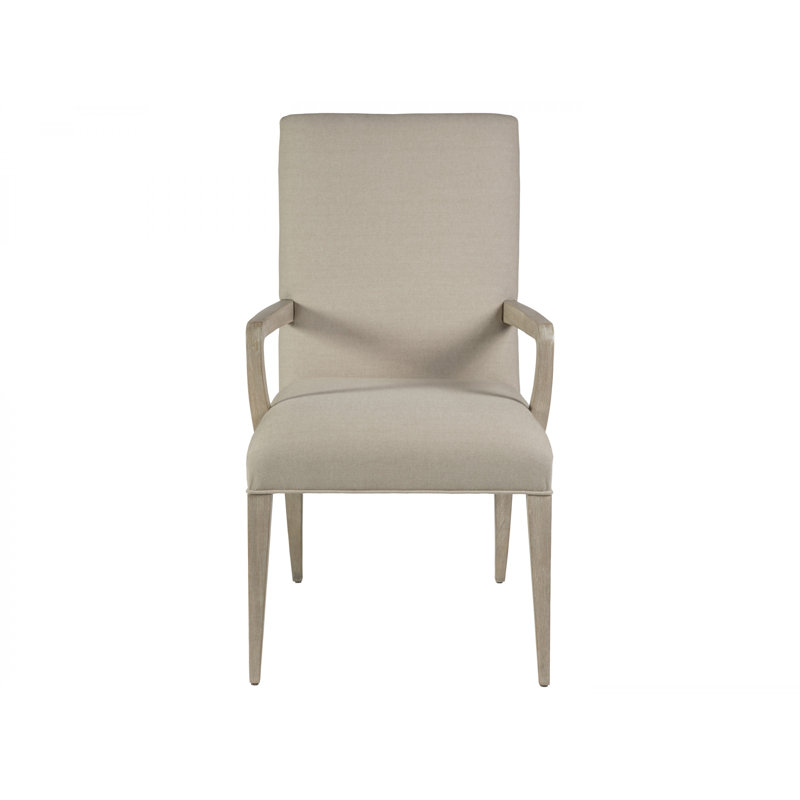 Chaise avec accoudoirs rembourrés Co Couction Madox, Gris clair