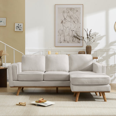 Canapé modulaire réversible avec chaise longue 84 po Carmen