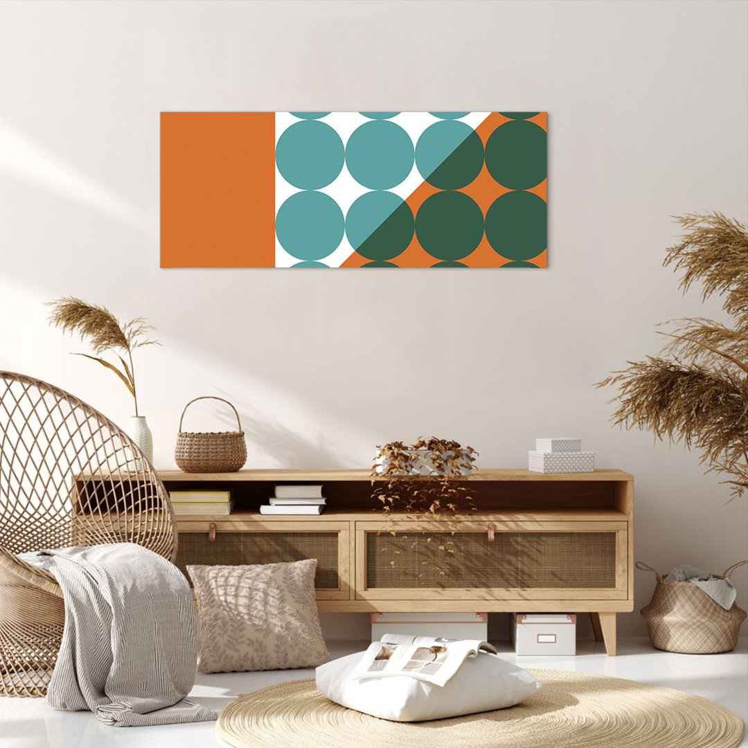 Leinwandbild Colic Turquoise Orange