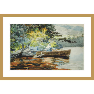 «A Good One Adirondacks» par Winslow Homer, impression giclée sur cadre