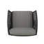 Élégant complément de salon, chaise d'appoint sophistiquée