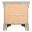 Table de chevet traditionnelle en champagne argenté-1266835699