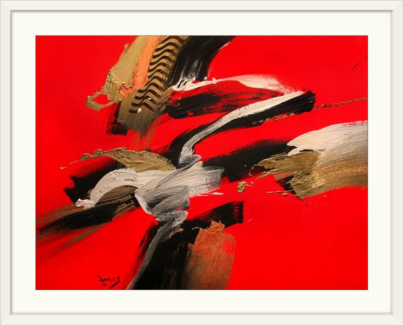 «Zen Moment» par Frioucheburg, impression, H 35 po x l 44 po x P 1 po, Cadre blanc