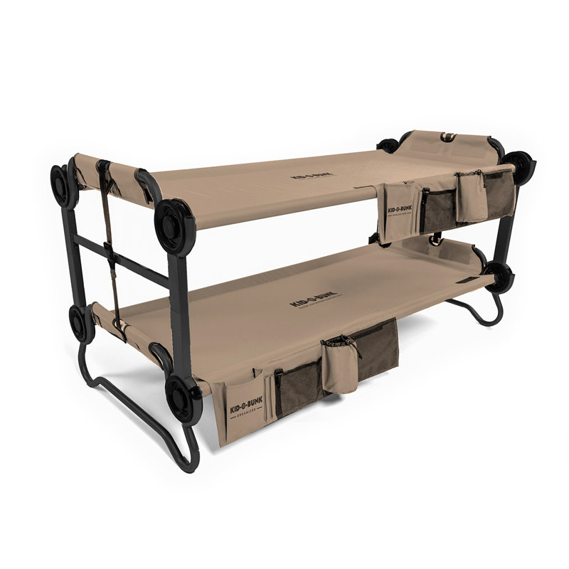 Système de lit d'enfant portatif Kid-O-Bunk par Disc-O-Bed, Tanné