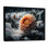 Une fleur de dahlia orange en fleurs III - Impression sur toile