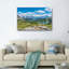 Ensemble de 1 tableau sur toile représentant un lac de montagne-129060818-129060817