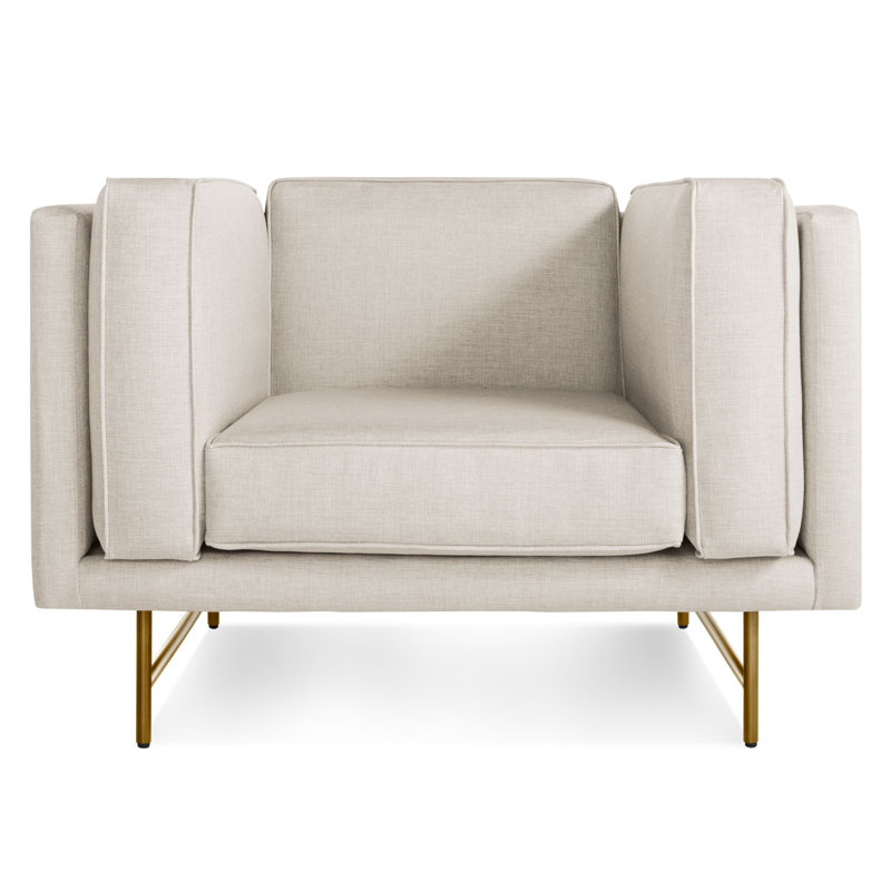 Bank Chair, Vern Grey, Antiqued Brass