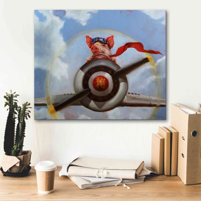 «When Pigs Fly» par Lucia Heffernan, reproduction sur toile tendue