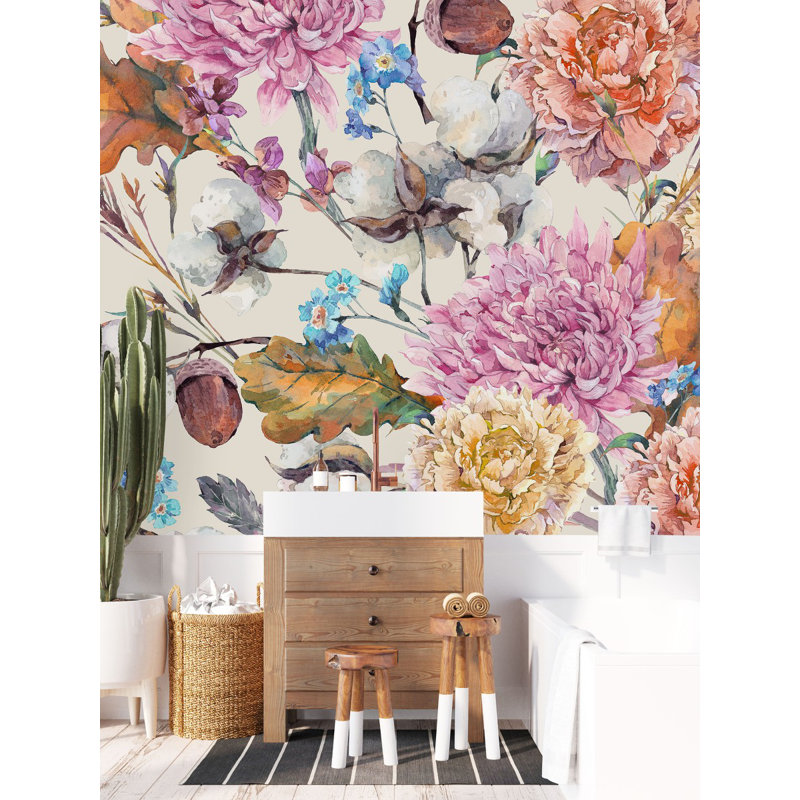 Peel & Stick Wall Mural, 10.42' W x 10.42' L