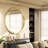 Wall Mirror Deep Framed Bathroom Mirror Wall Mounted Round Mirror,-565746362-565746361