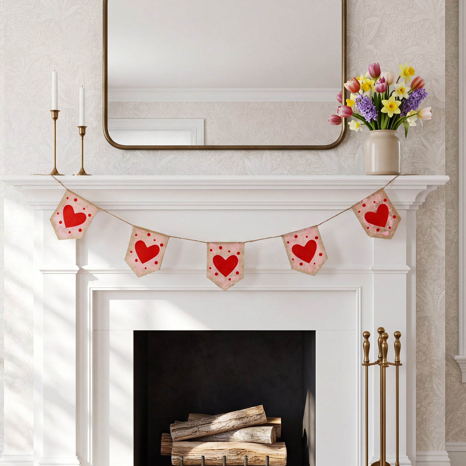 72" Heart Valentine's Day Garland