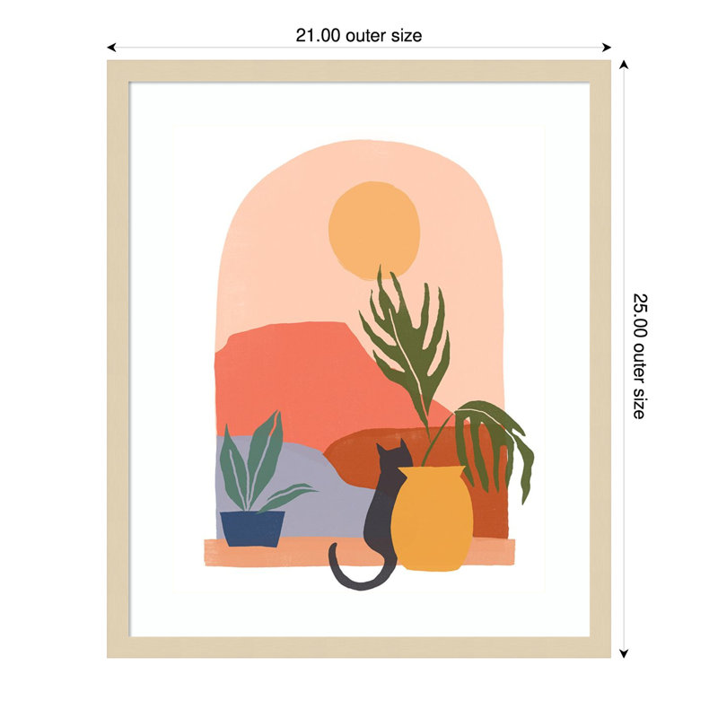 «Paper Scene I» par June Erica Vess, reproduction d'art encadrée sur bois, H 25 po x l 21 po