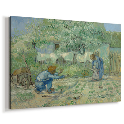 Premiers pas, d'après Millet-Vincent van Gogh-Toile tendue avec châssis-1890