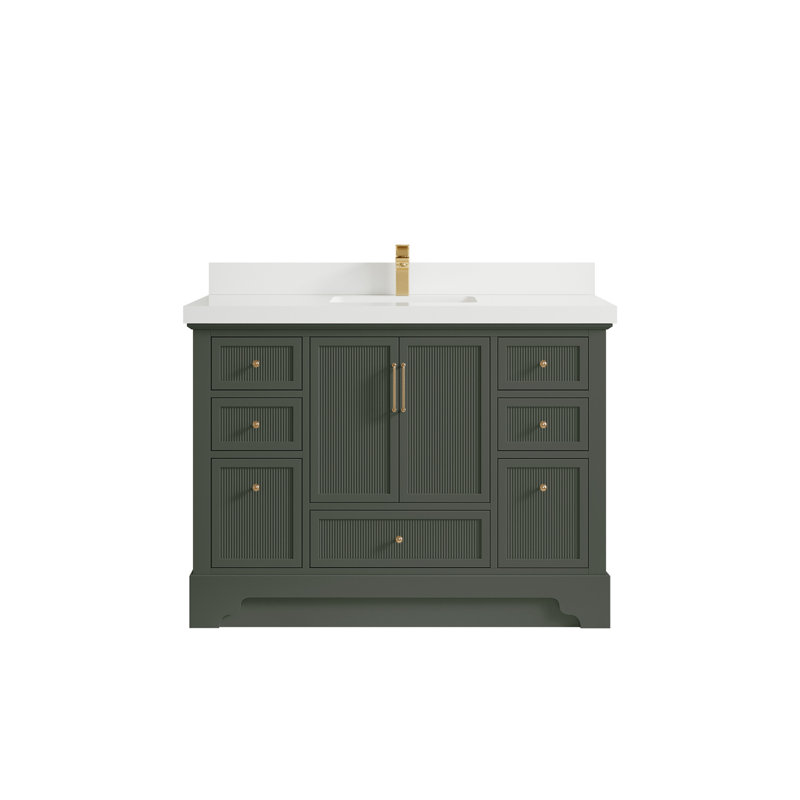 Alys 48'' Single Bathroom Vanity with Quartz Top