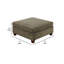 Square chenille ottoman-446029163