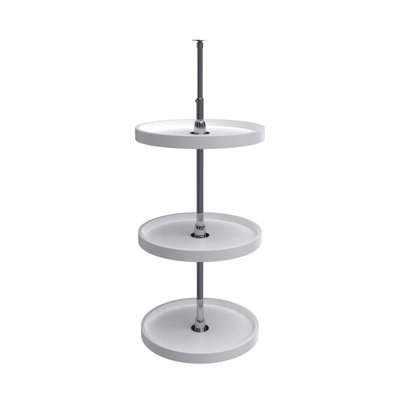 Rev-A-Shelf Polymer Full-Circle 3-Shelf Lazy Susans Corner Wall Cabinets