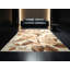 Tapis à motif floral de style champêtre beige lavable à la machine - Reliure beige-1113054994