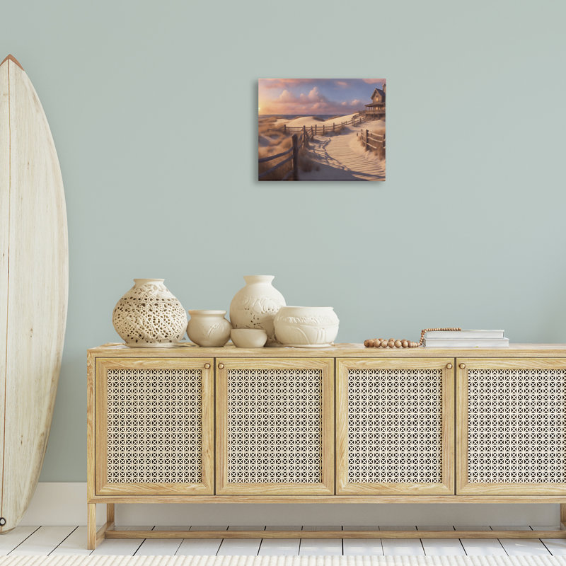Art mural sur toile Hampton Dunes Landscape par Noah Bay, H 16 po x l 20 po