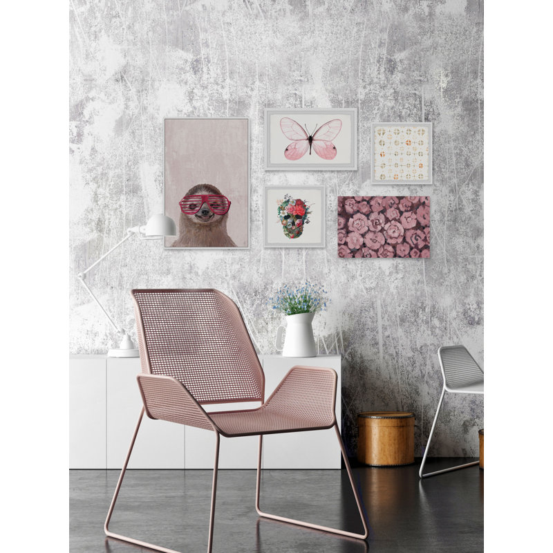 Sarahbella «Peekaboo Blush Pentaptych»