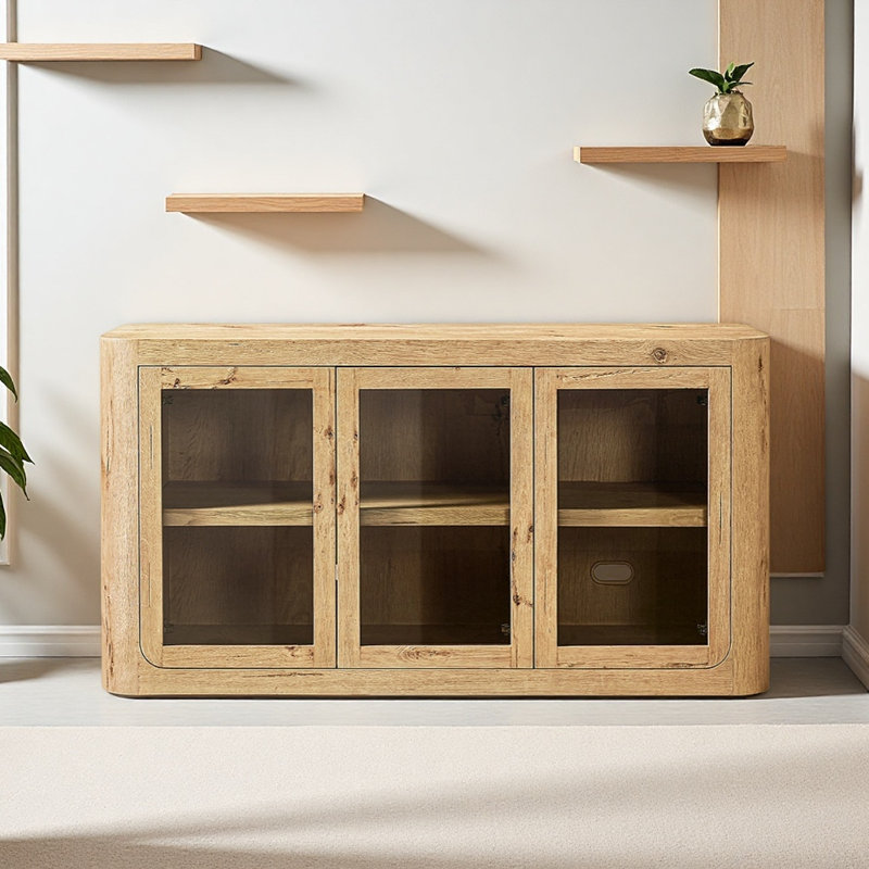 Vitrine American Retro Design, Burlywood