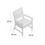 Charleston Aluminum Patio Dining Armchair with Cushions-706335716-706335710-706269128