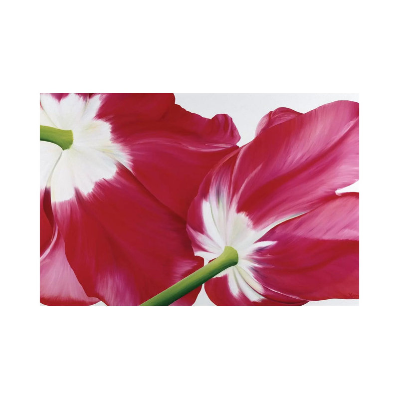 Tulipa 1 Piece Wrapped Canvas Panoramic Painting, 66.04 cm H x 45.72 cm W x 3.175 cm D