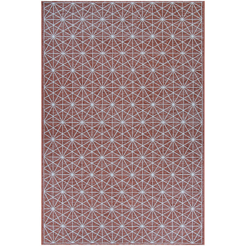 Tapis intérieur/extérieur rouillé namur Lundin, Rectangle 5 pi 1 po x 7 pi 6 po