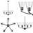 Fairendale 5-Light Chandelier Matte Black with Clear Glass