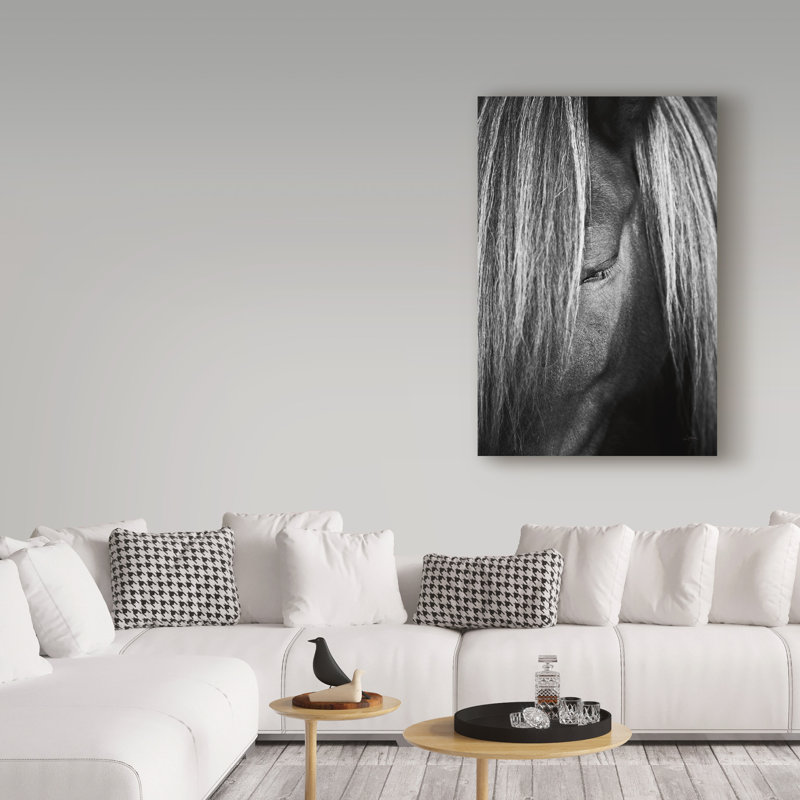 « timide eye », reproduction de photo sur toile tendue, H 19 po x l 12 po x P 2 po